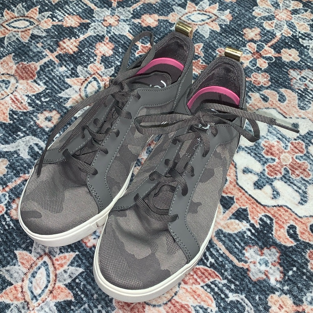 Ryka surround fit new gray camo sneakers qvc shoes haiku